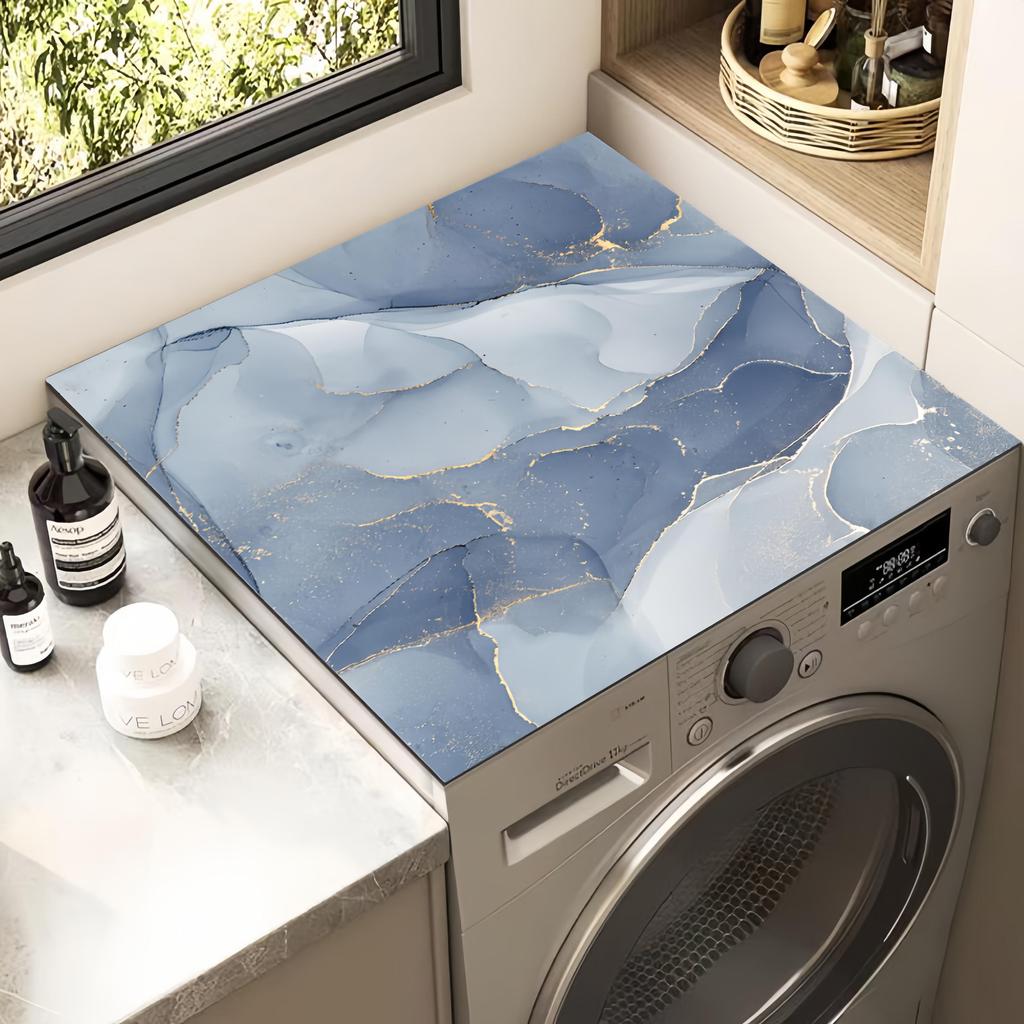 Коврик для защиты от пыли для стиральных машин, нескользящий коврик для холодильников, коврик от солнца и тканевый чехол, впитывающий воду