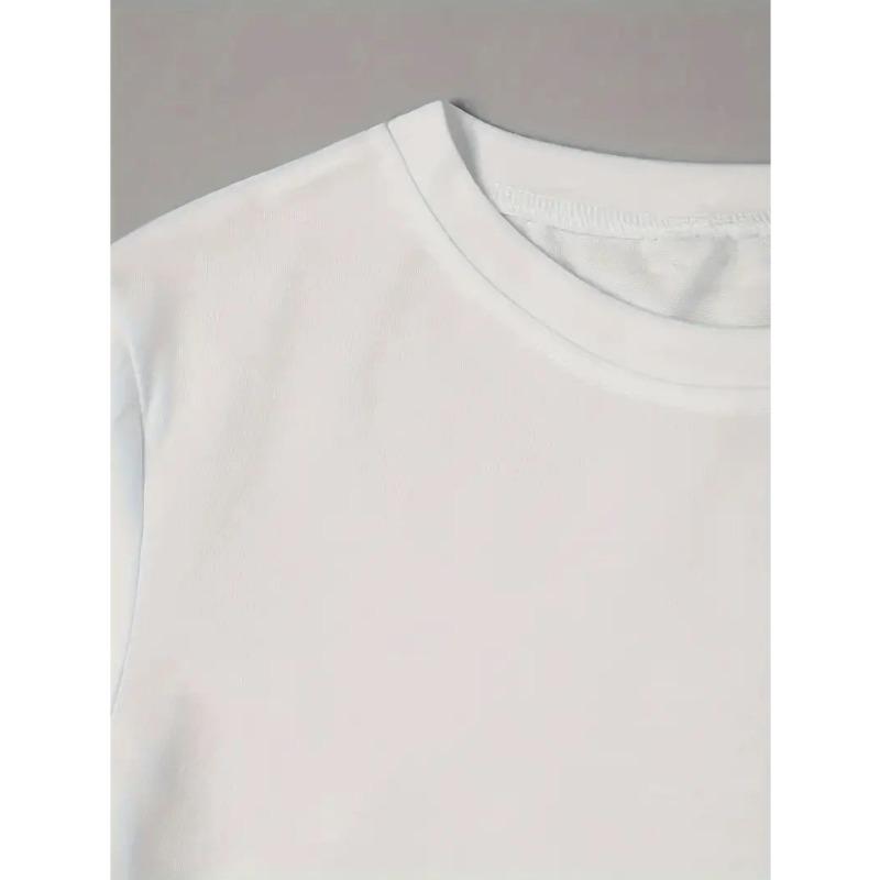 Европейский размер 1 шт. Мужская повседневная футболка с коротким рукавом с кириллическим принтом Черно-белая графика, Дышащая трикотажная ткань, Обычная посадка, Круглый вырез