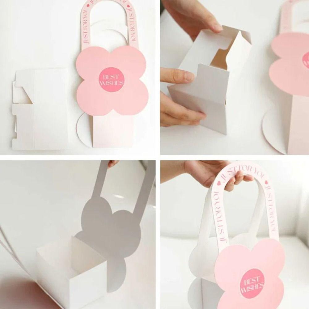 2 шт. Портативная складная коробка для цветов, коробки для подарков «Сделай сам», высококачественная коробка для упаковки букетов