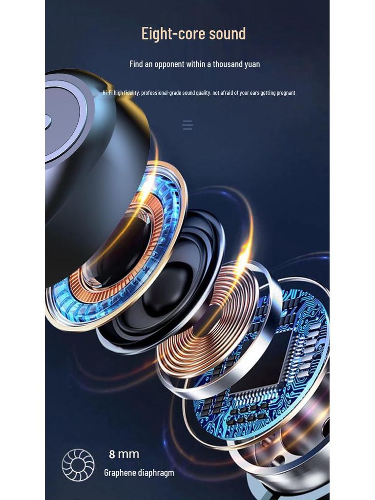 Высококачественные беспроводные спортивные наушники-вкладыши Bluetooth 5.4 для Huawei, Apple, vivo