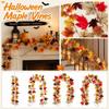 Artificial Maple Leaf Garland 175cm Realistic Decorative Vine for Indoor Outdoor Wall Door Window Table Event Display