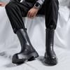 Thick Soled Chelsea Men's Boots Fashionable Minimalist and Classic Styles Outdoor Leisure Party Office Motorcycle Adult Shoes