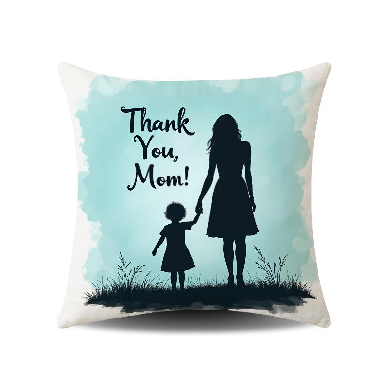 Mother's Day Festive Atmosphere Cushion Covers for Home and Sofa Decor