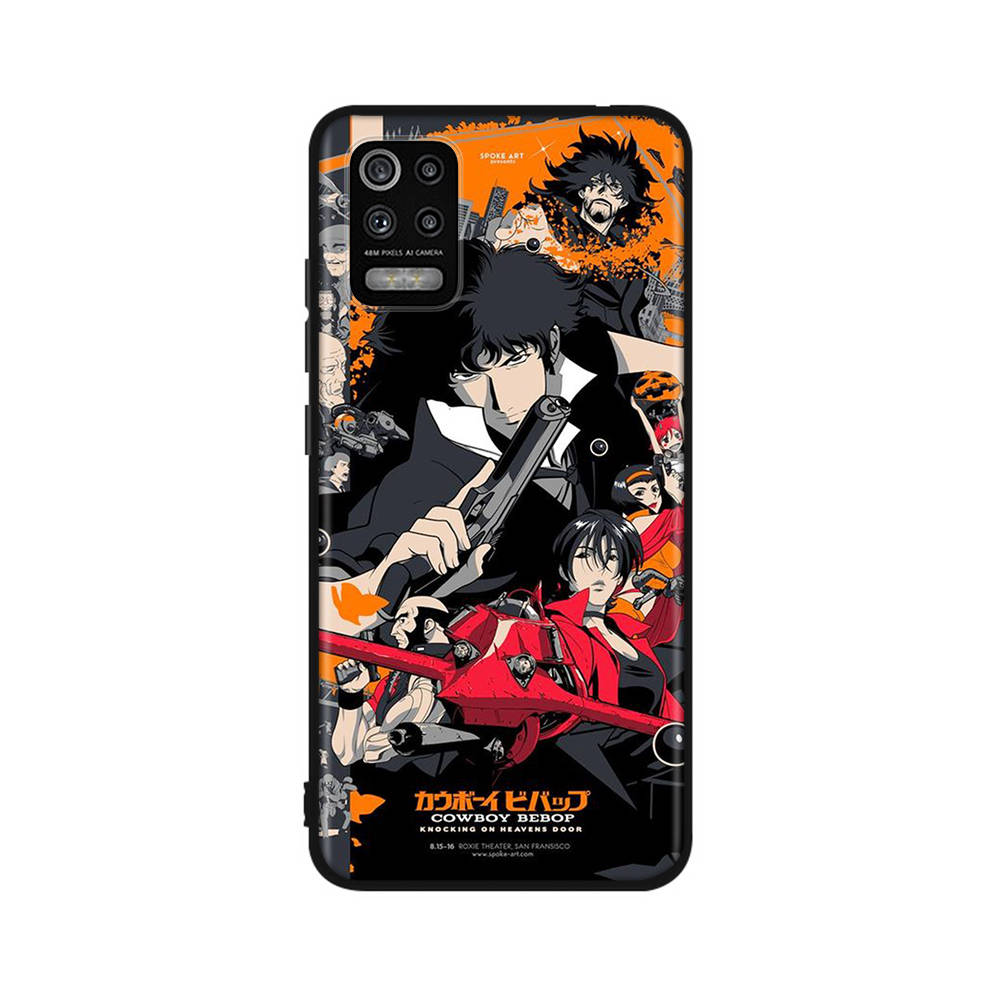 DT45 Cowboy Bebop Case for iPhone 16 15 Plus 14 13 12 11 Pro 8 7 6S 6 SE 5S X XR XS Max Realme C30 C33 C31 9I Huawei P30 Black Soft Cover