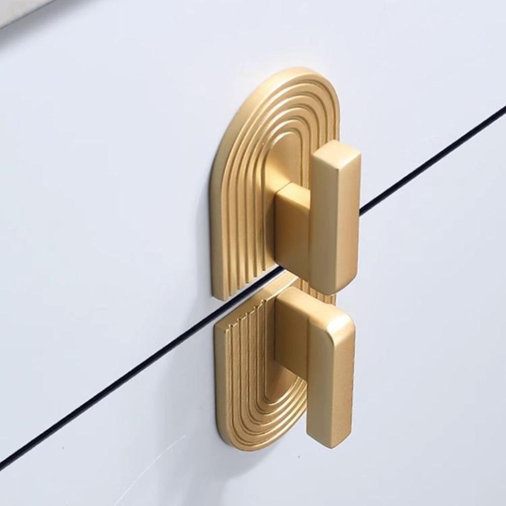 Gold Cabinet Handles Zinc Alloy Wardrobe Pulls Simple Cabinet Knobs Cabinet