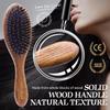Boar Bristle Hair Brush Women  Name Detangling Hairbrush Hair Style Wood Comb Wet Dry Hair Scalp Brosse A Cheveux Bebe