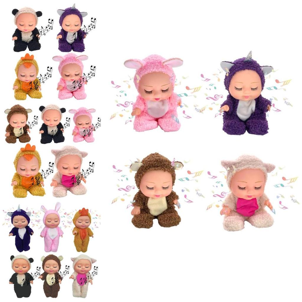 Очаровательная 8-дюймовая Спящая BJD Реалистичная Кукла Реборн Игрушка с Плюшевыми Нарядами Животных