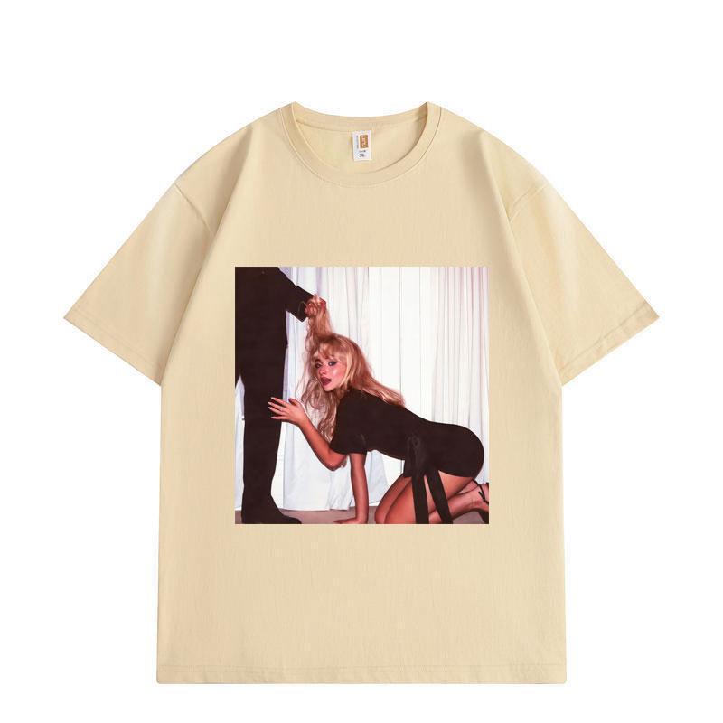 Sabrina Carpenter Man's Best Friend Graphic T Shirts Fashion Hip Hop Short Sleeve T-shirt Men Women Summer Casual Loose T-shirts