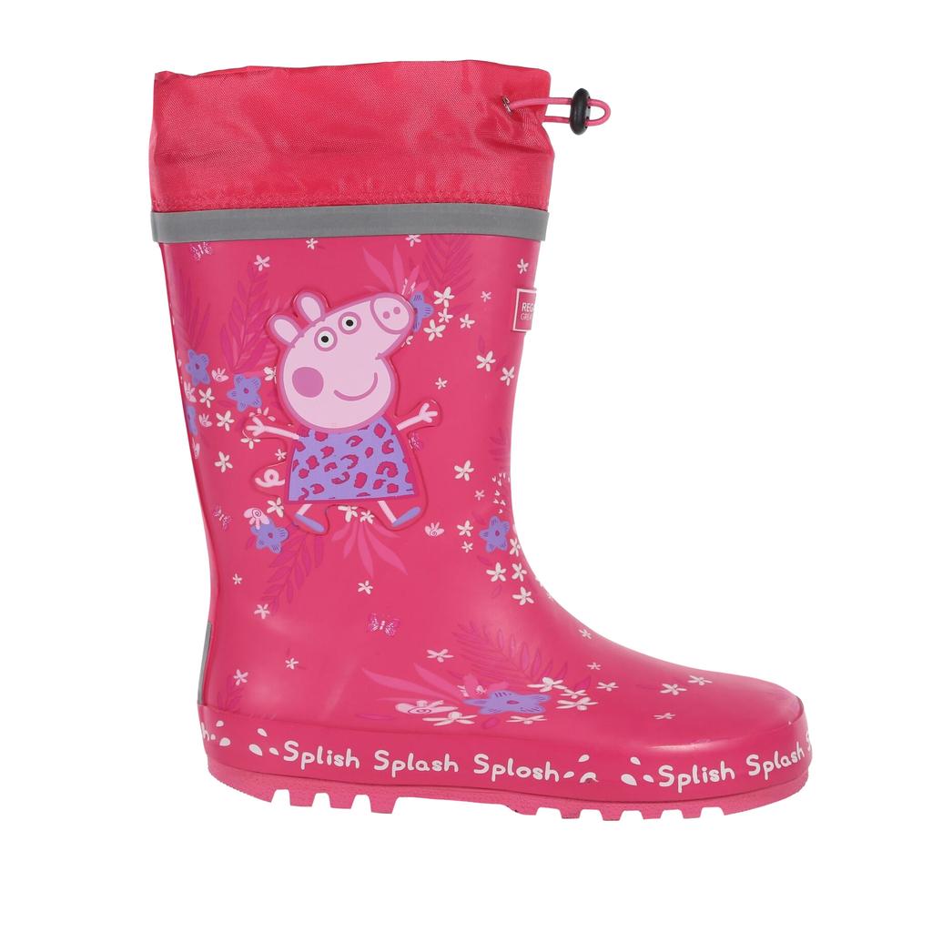 Regatta Childrens/Kids Splash Peppa Pig Tropical Wellington Boots