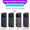 Ультратонкий магнитный кожаный чехол из углеродного волокна для iPhone 17 Air 16E 16 15 14 13 Pro Max для Magsafe Ударопрочный военный чехол