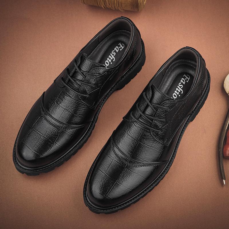 Британский стиль школьная обувь высшего класса мужская обувь для взрослых повседневная кожаная обувь на шнуровке для ходьбы люксовые джентльменские оксфордские туфли для мужчин