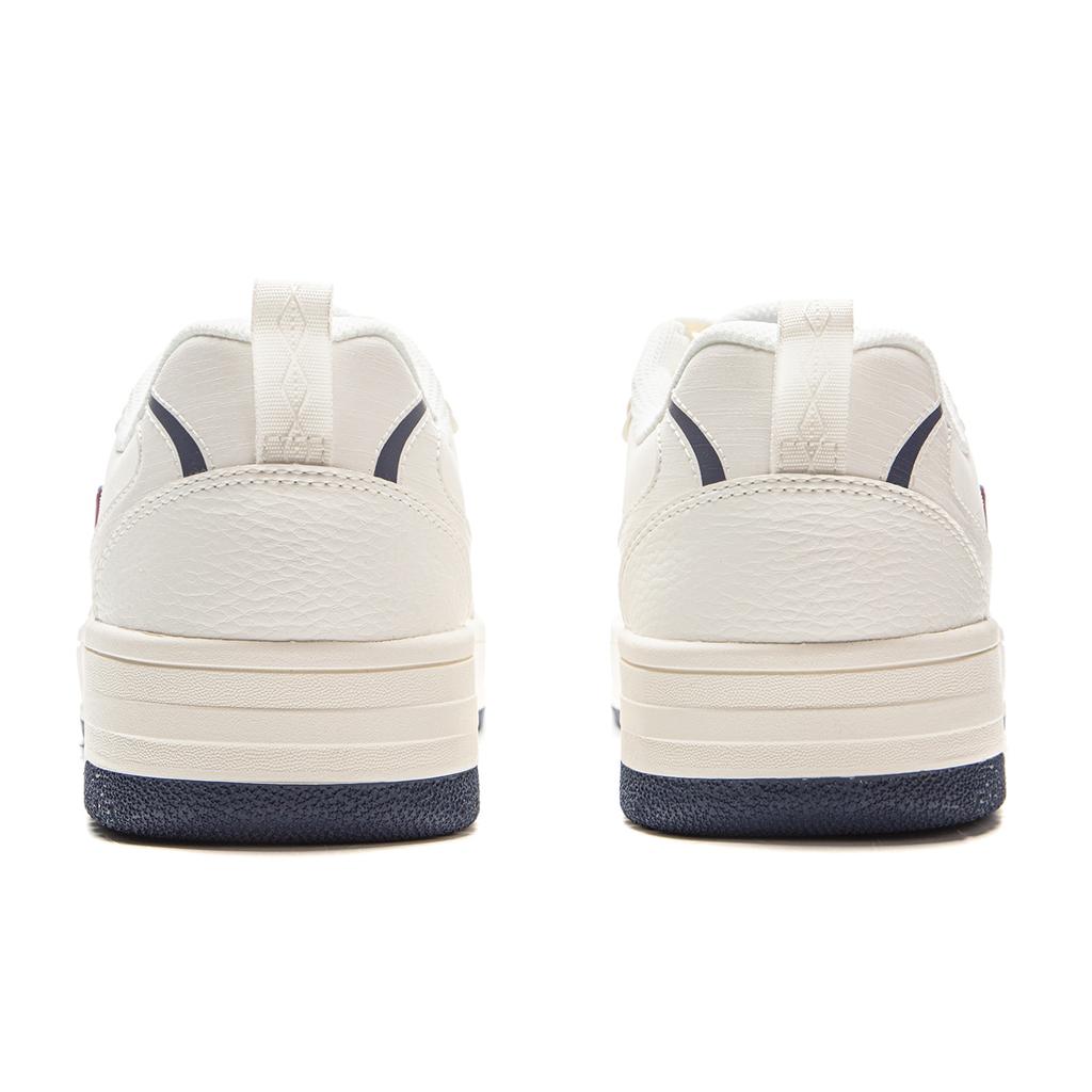 Li Ning Tian Ji Мягкие Классические Ретро Спортивные Повседневные Амортизирующие Прочные Низкие Кеды Мужские кроссовки Молочно-белый AGCV341-1