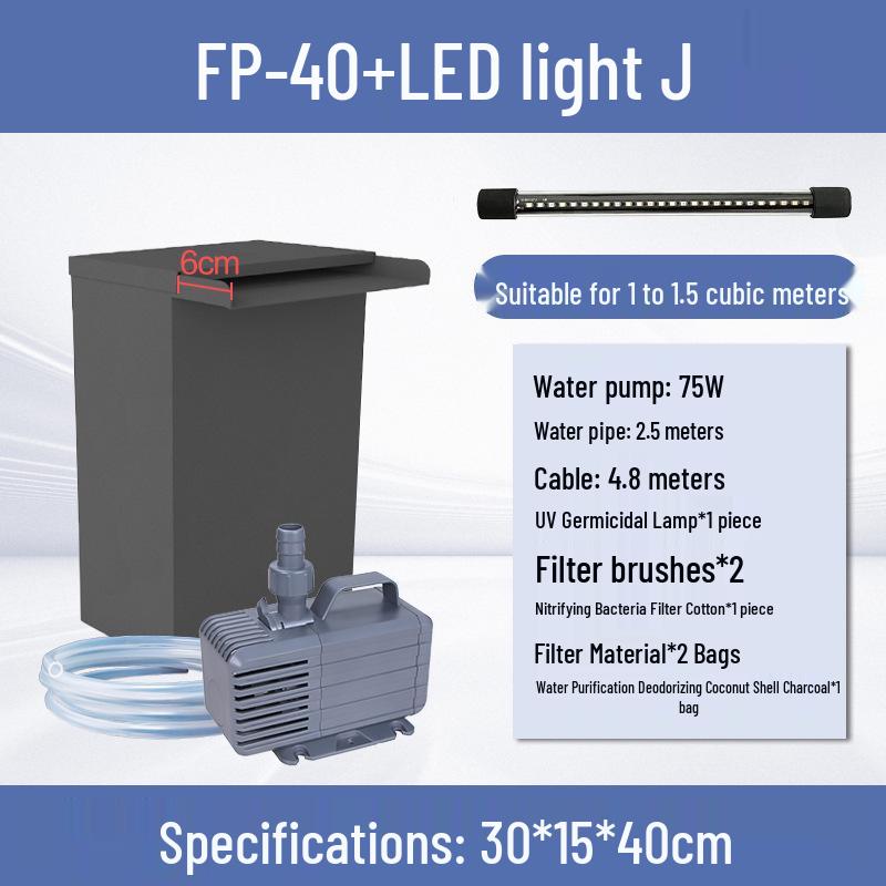 Fish Pond Water Filtration and Circulation System