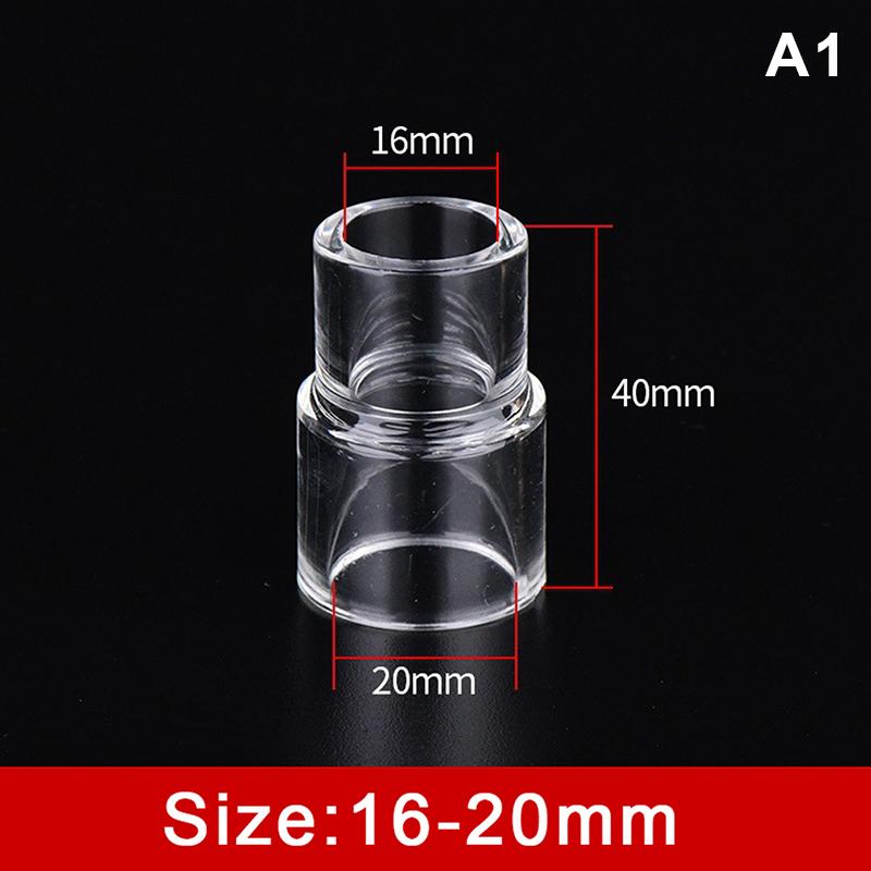 Clear Acrylic Pipe Fittings Variable Diameter Connectors for Water Tube Aquarium System Reliable Connection Joint