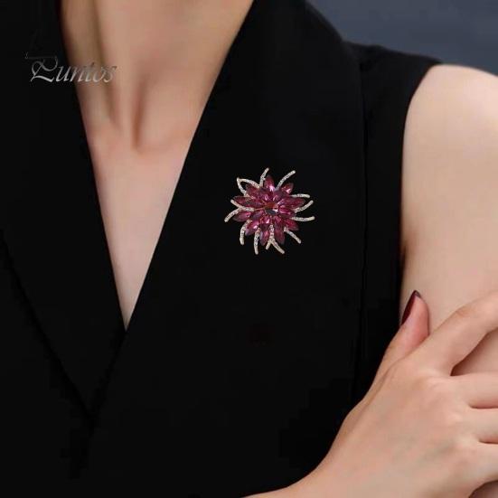 Классическая брошь ручной работы с разноцветными стразами в форме цветка, винтажная булавка для шапки, шарфа, шаль, значок, свадебный подарок, аксессуары для платья