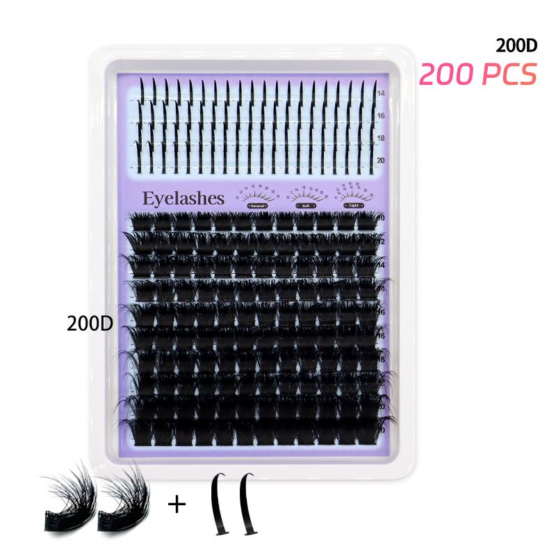 14 Rows Lash Clusters Spikes Eyelash Extensions Spiky Lashes Extension Thick Individual Cluster Lashes With Spikes Bottom Lashes