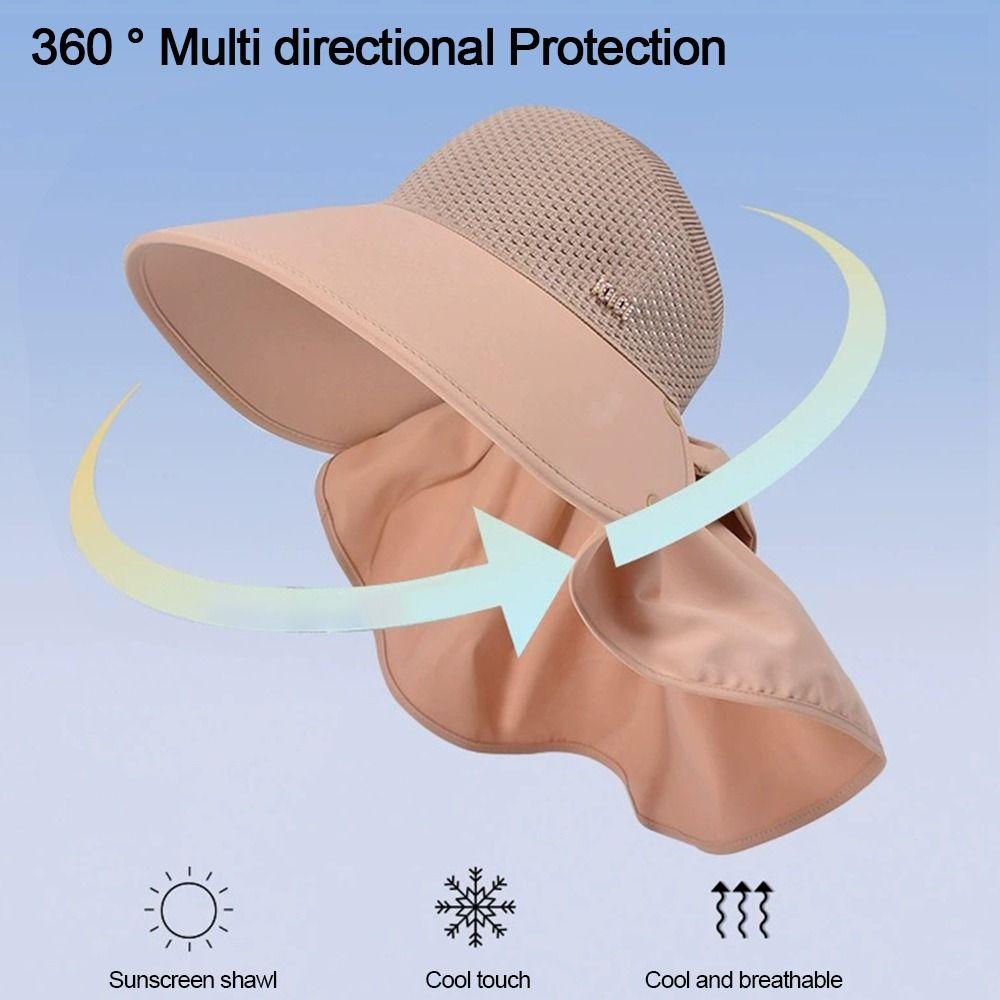 Breathable Beach Cap Wide Brim Fishing Hats Summer Sun Hat for Women  for Outdoor Activities