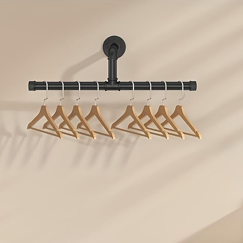 2pcs Floating Wall Hanger, Wardrobe Clothes Display Rack, Garment Stand Frame, Bedroom Decoration, Bathroom Accessories, Kitchen Accessories