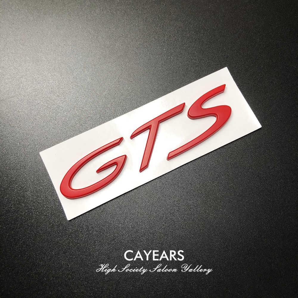Cayears GTS GT1234 RS Пластик ABS Наклейка Значок Декали Гоночная Эмблема Подходит После 2012 Для Porsche Авто Автомобиль Кузов Задняя Крышка Багажника