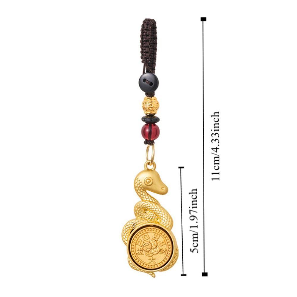 2 шт. Брелок в виде змеи по знаку зодиака, привлекающий удачу, приносящий удачу, подвеска для сумки, украшение, подарки на удачу