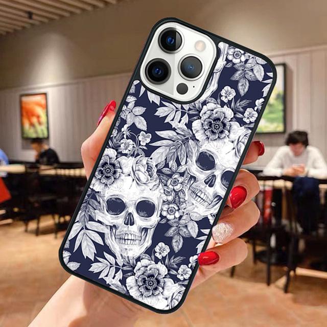 Готический чехол-череп для Apple iPhone 17 Air Pro Max Plus Coque для iPhone 17 Air 14 15 16 13 12 Max Cover