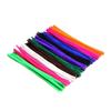 100pcs Plush Tinsel Stem Anvil Wire Craft Pipe Toys Chenille Stems Plush Wired Twist Sticks  Decor