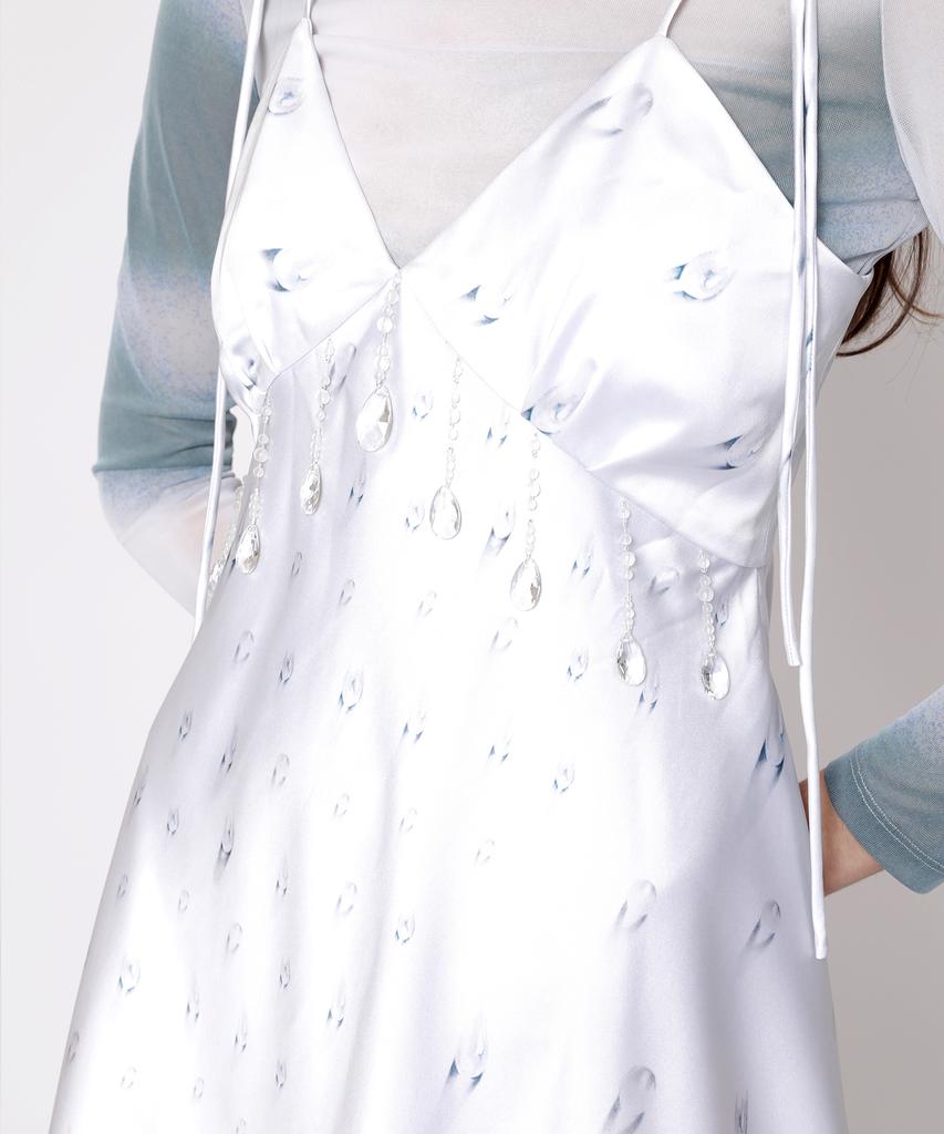 Aiseugadeuneiogongpal Crystal Embellished Cocktail Dress