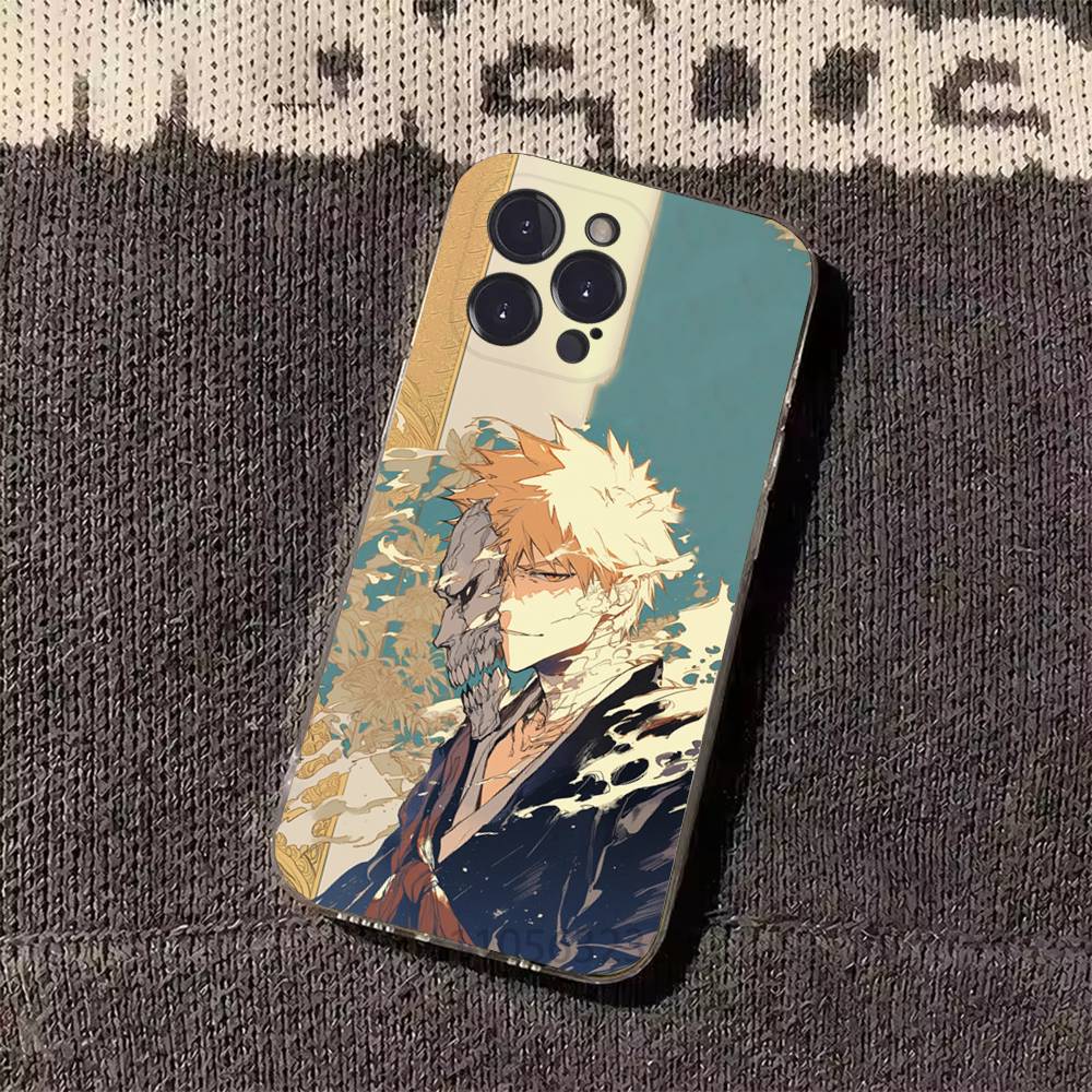 Чехлы для телефона Kurosaki Ichigo B-Bleach Rukia для iPhone 17 16 15 14 13 12 11 Pro Max Plus Роскошная защита камеры Пластик