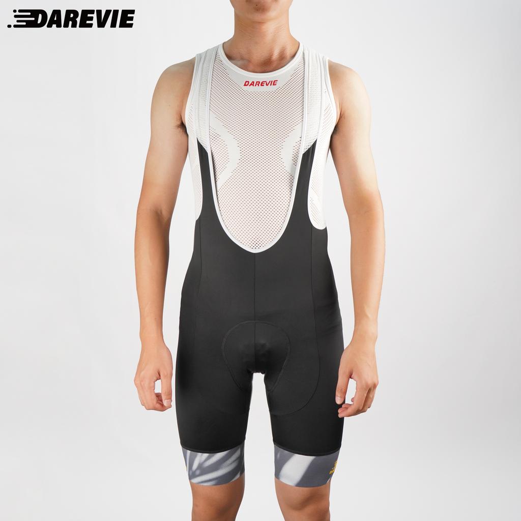 DAREVIE Men Cycling Shorts Training Level Cycling Set Bretelelle Men's Cycling 80kg/m³ Pad Breathable Cycling Bib Shorts Man
