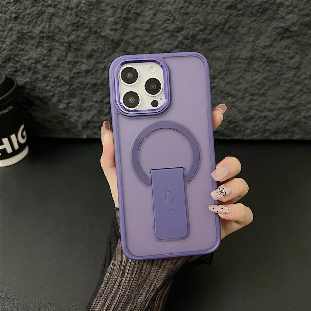 Для iPhone 16 Pro Max Роскошный магнитный держатель-подставка Magsafe Цветная рамка Чехол для телефона Для iPhone 11 12 13 14 15Plus Защитная крышка