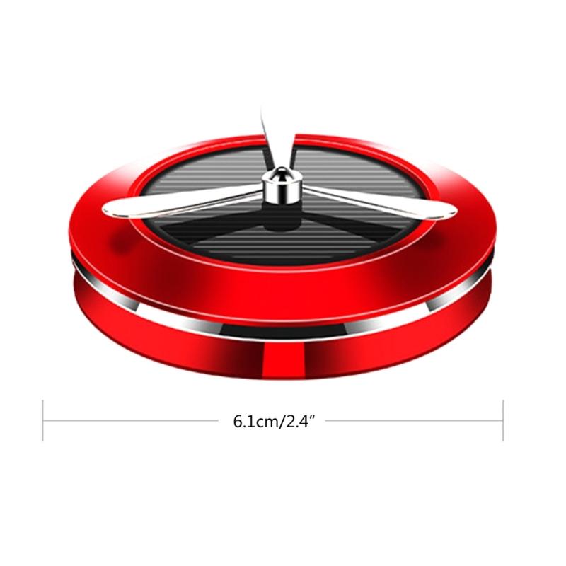 Автоматический вращающийся аромадиффузор на солнечной батарее, освежители воздуха, декор для приборной панели, украшение