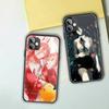 Чехол для телефона с рисунком аниме «Человек бензопилы» для IPhone 13 12 11 XS X 8 7 6 Plus Mini Pro Max SE 2022, черный стеклянный чехол из ПК и ТПУ