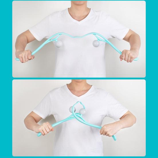 Массажер для шеи портативный ручной плечевой для домашнего офиса путешествия регулируемые массажные шарики для расслабления мышц и снятия боли неэлектрический