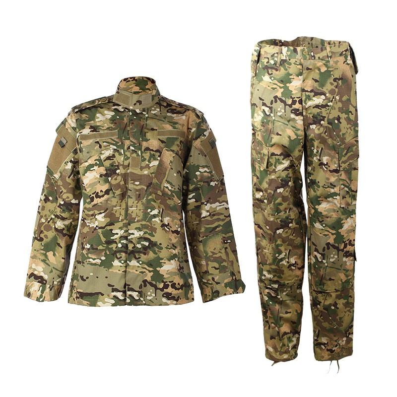 Men Women Tactical Military Style Training Uniform ACU Camo Combat Suit Hiking Camping Outdoor Adventure