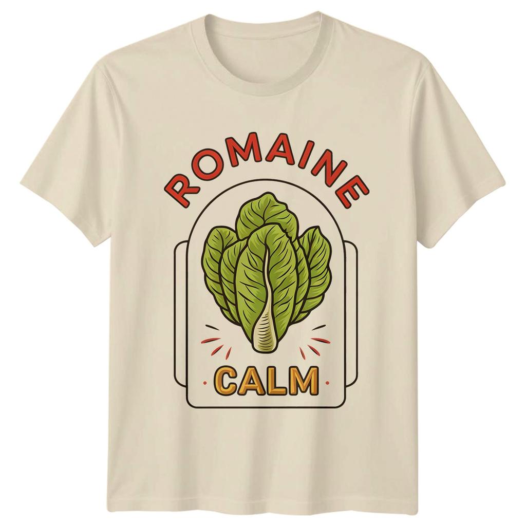 Romaine Calm TShirt Vegetable Pun Gift For Him And Her