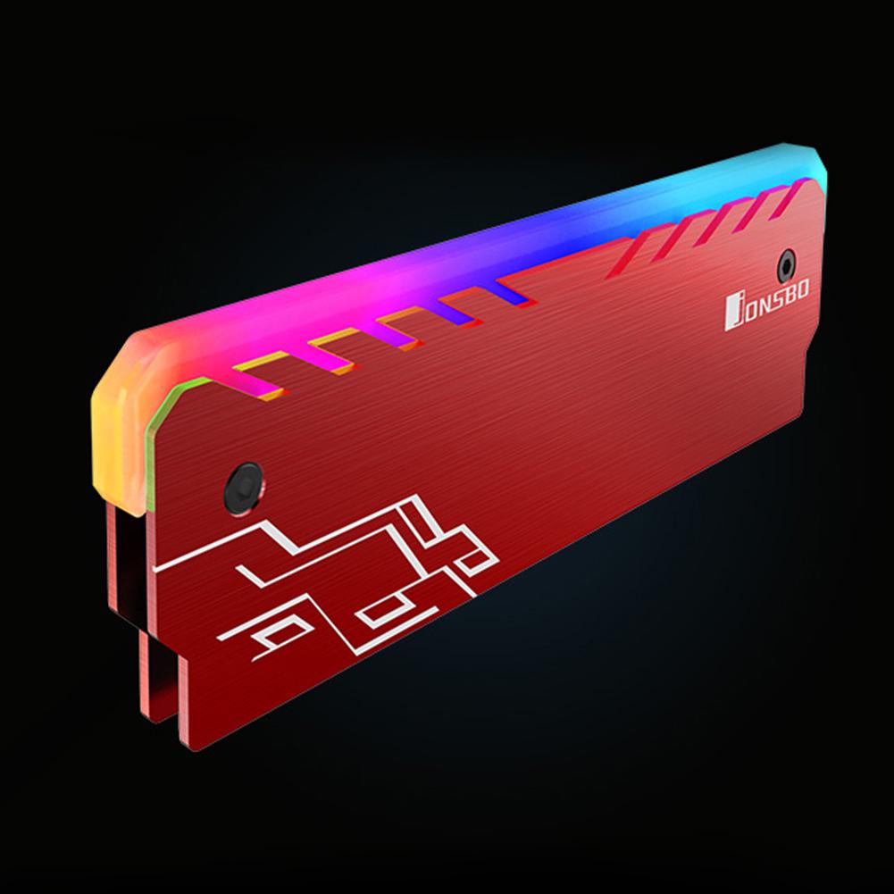 1 шт. Радиатор охлаждения оперативной памяти RGB 256 цветов Радиатор DDR DDR3 DDR4 Охлаждающий жилет для памяти Радиатор для настольного ПК Игры Разгон