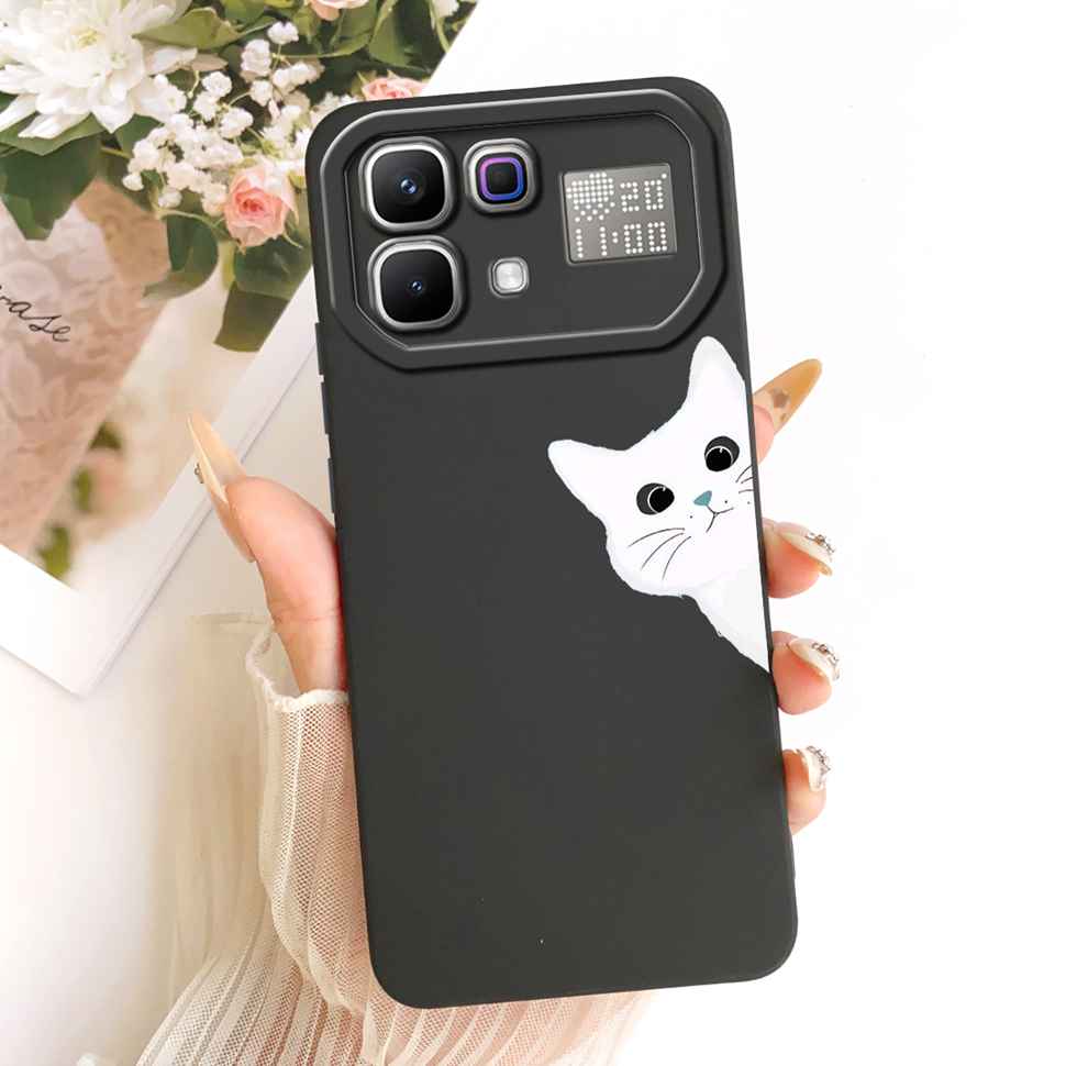 New For Infinix Note 60 Pro 5G X6878 Case Paint Cat Flowers Silicone Cover For Infinix Note 60 5G 6.78" X6879 Phone Cases Bumper