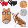 Autumn Winter Warm Dog Coat Fleece Clothes Windproof Waterproof Pet Jacket with D-ring Puppy Vest Chihuahua Yorkshire Costume for Small Medium Dogs