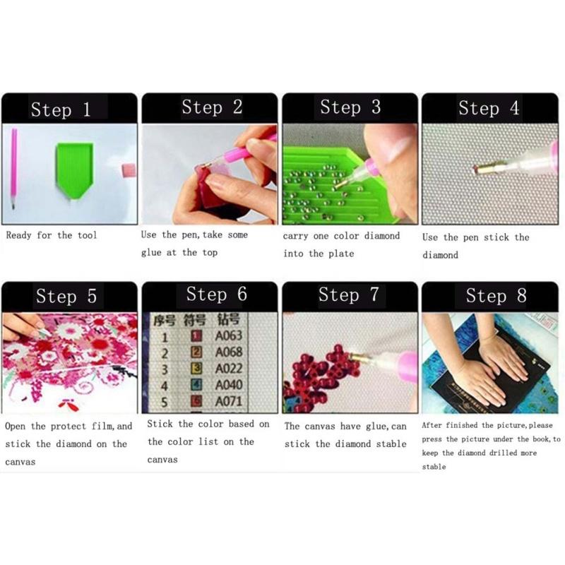 Санта-Клаус Алмазная вышивка Мозаика Кристалл 5D Вышивка крестом Алмазная картина DIY Наклейка на стену