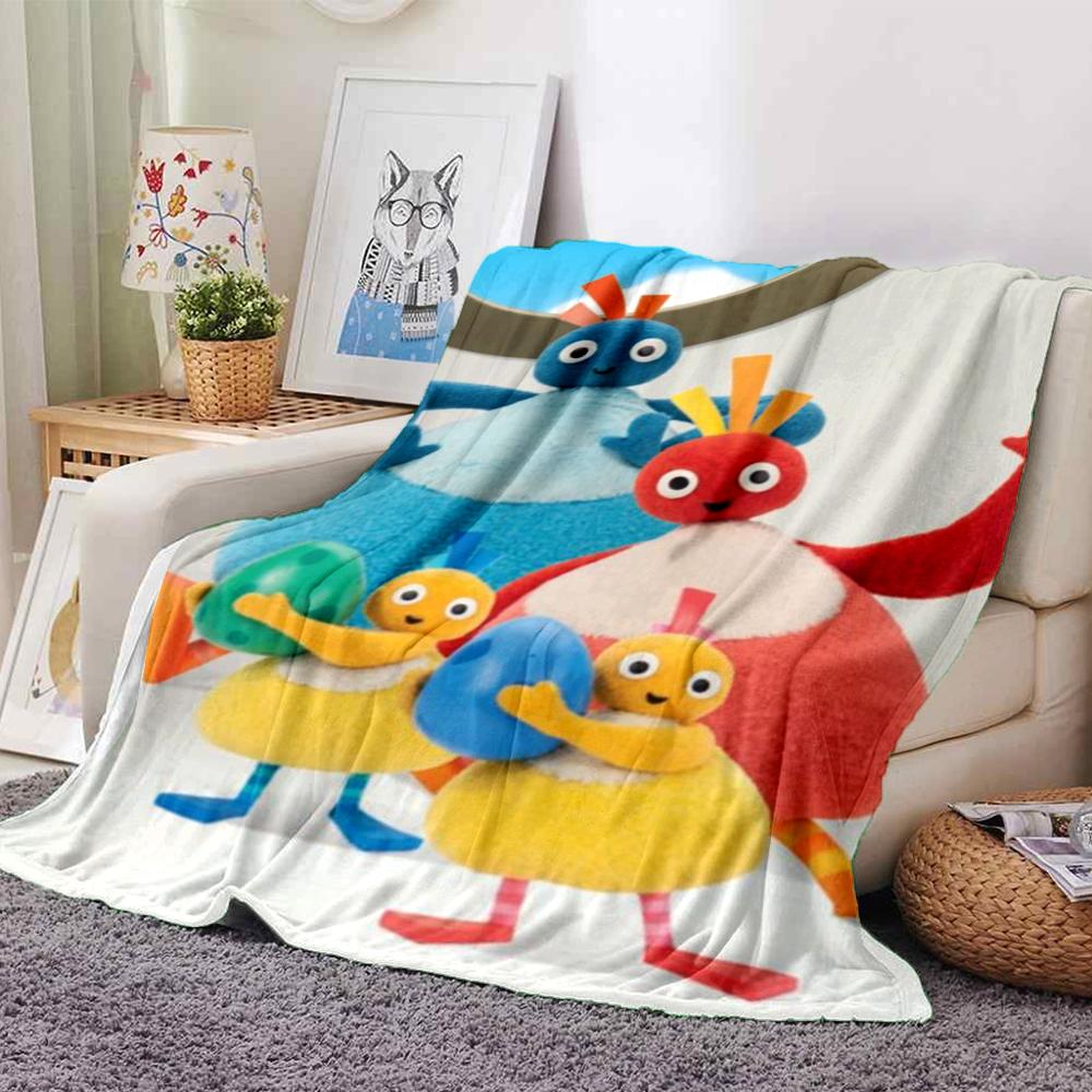 Twirlywoos Theme Printed Blanket - Perfect for Couch, Bed, Travel & Outdoor Use | Machine Washable, Cozy & Durable.