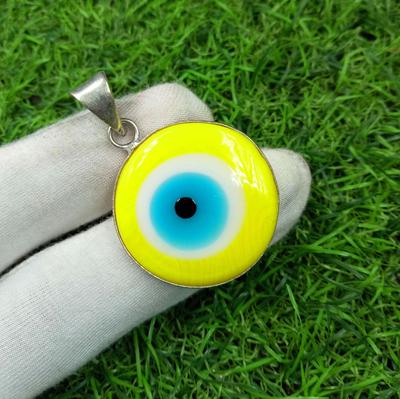 Кулон с драгоценным камнем Evil Eye 925 пробы с серебряным покрытием DEP-383