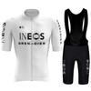 Летняя одежда для велоспорта Pro Team INEOS GRENADIERS Белый Велосипедная майка Комплект мужской Велосипедная майка для шоссейного велосипеда Костюм Велосипедные шорты-комбинезон