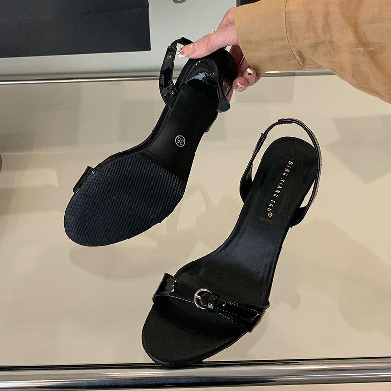 Fashion 2025 New Elegant Women Heeled Sandals Shoes Female Slip On Footwear Fashion Round Party Ladies High Heels Sandals Pumps Shoes