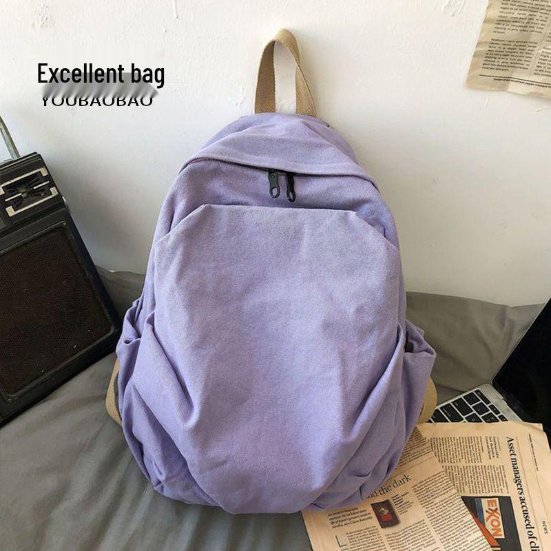 Женский ретро холщовый рюкзак: Вместительный, Прочный и Стильный для Колледжа, Путешествий и Многого Другого