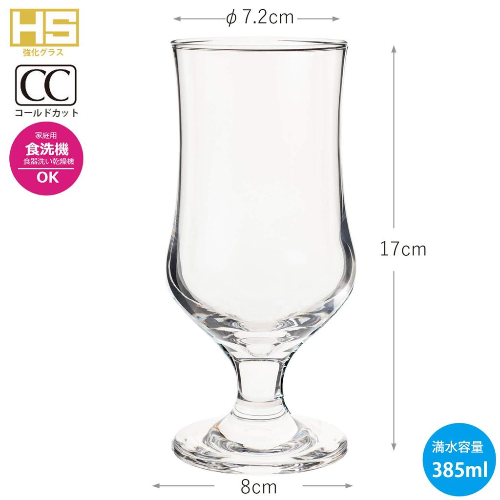 Toyo Sasaki Glass Dessert Glass Home Cafe Aroma Cream Soda 385ml Set of 48 Made In Japan Dishwasher Safe Glass Cup Coffee Glass Parfait Glass with
