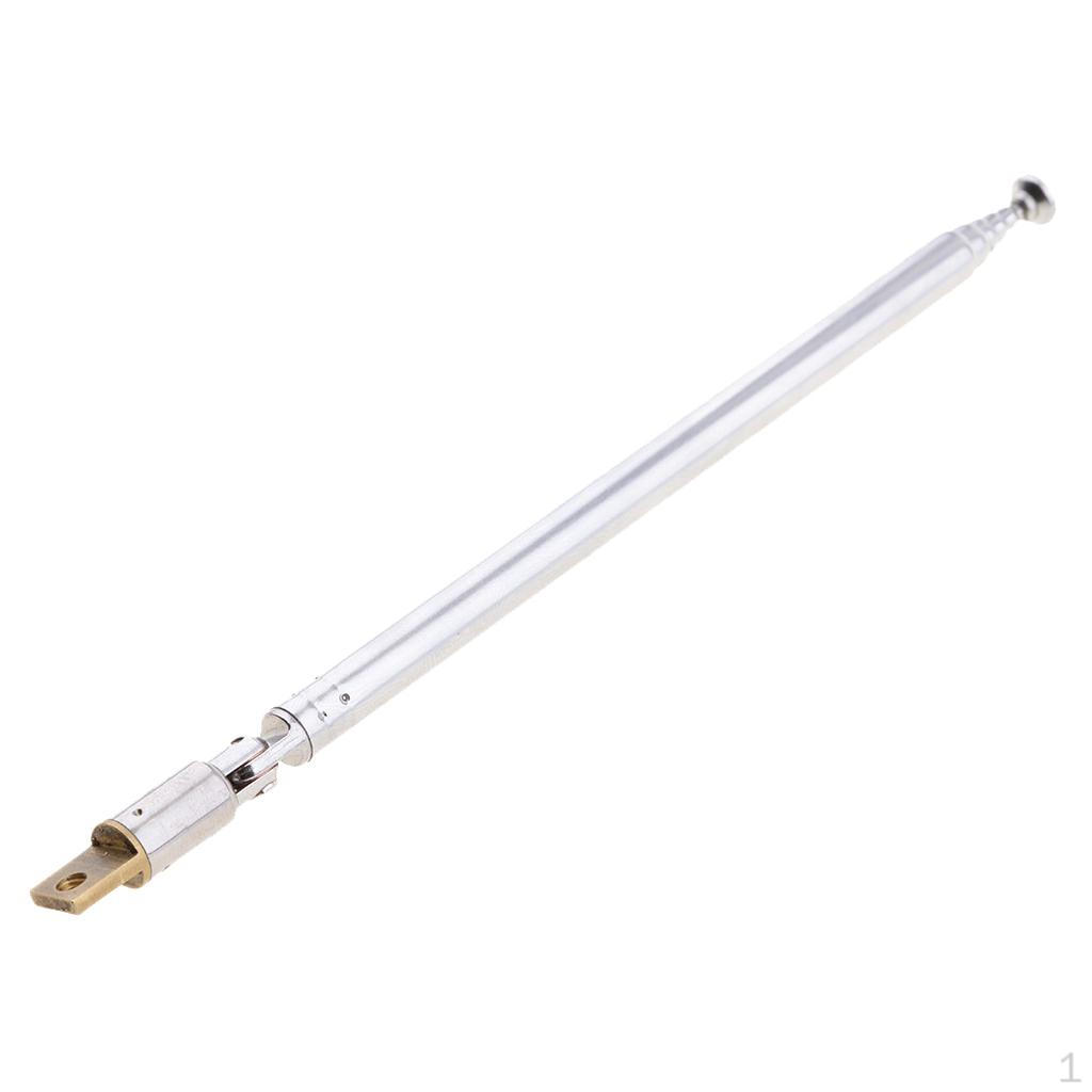 Replacement 6 Sections Telescopic Aerial For Car Phone Radio TV