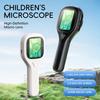 1Pcs Rechargeable Digital Children Microscope Kids Microscope Hd 200X Zoom Handheld Magnifying Glass With 2 Inch Screen