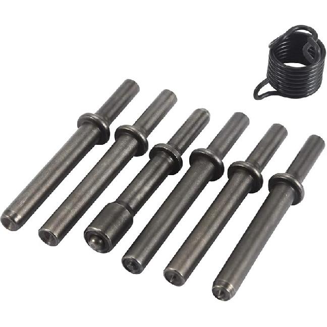 7 Pcs Great Heavy Duty Smoothing Pneumatic Air Rivet Hammer Tools Kit