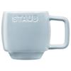 Кружка staub XS светло-голубая керамическая кружка для эспрессо, керамическая, безопасная для использования в микроволновой печи, японская керамическая штабелируемая кружка Citron "Stacking 100ml" [Авторизованный продукт]