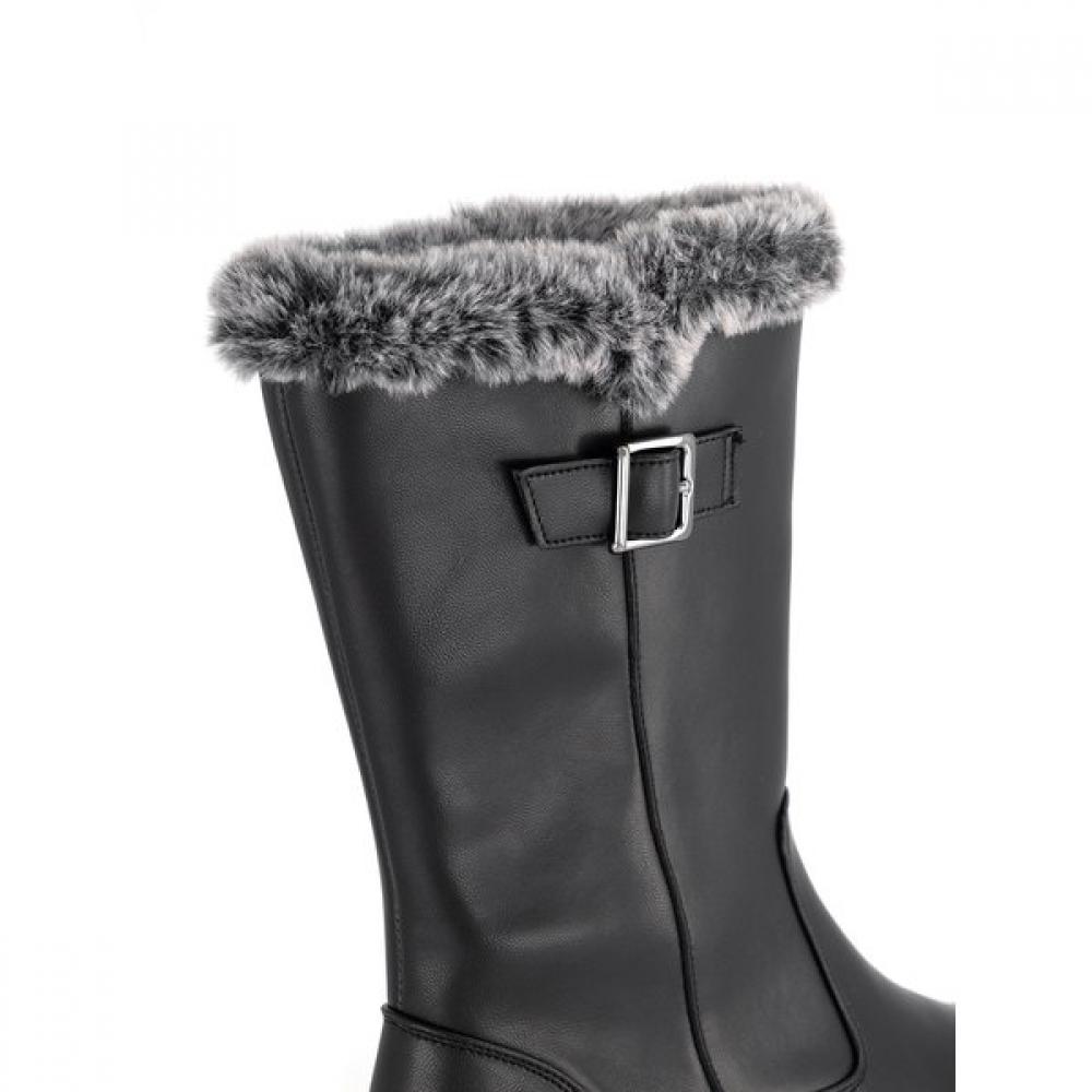VAINER Женские полусапоги S Comfort с мехом Черные H9xj0f00ak